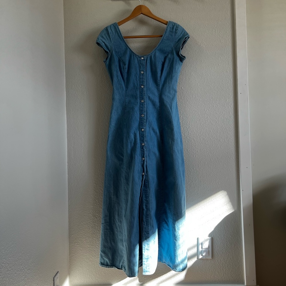 Vintage Moda Int’l Denim Maxi Dress